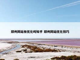 郑州网站有优化吗知乎 郑州网站优化技巧