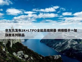 京东方发布2K+LTPO全能高端屏幕 将搭载于一加旗舰系列新品