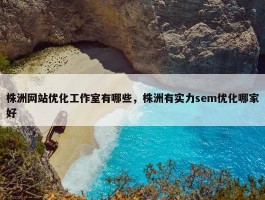 株洲网站优化工作室有哪些，株洲有实力sem优化哪家好