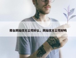 邢台网站优化公司好么，网站优化公司好吗