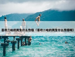 喜欢二哈的男生什么性格（喜欢二哈的男生什么性格呢）