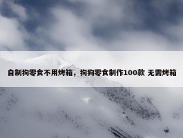 自制狗零食不用烤箱，狗狗零食制作100款 无需烤箱