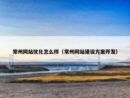 常州网站优化怎么样（常州网站建设方案开发）