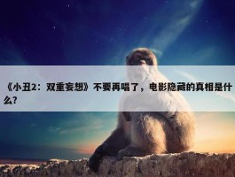 《小丑2：双重妄想》不要再唱了，电影隐藏的真相是什么？