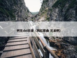 啊兄dei抖音（网红歌曲 兄弟啊）