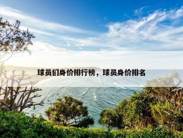 球员们身价排行榜，球员身价排名