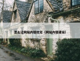 怎么让网站内链优化（网站内链建设）