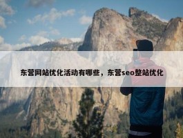 东营网站优化活动有哪些，东营seo整站优化