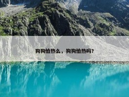 狗狗怕热么，狗狗怕热吗?