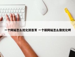 一个网站怎么优化到首页 一个新网站怎么做优化啊