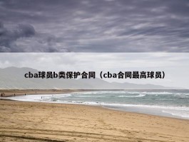 cba球员b类保护合同（cba合同最高球员）