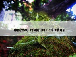 《仙剑世界》终测倒计时 PC端预载开启