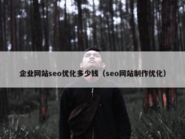 企业网站seo优化多少钱（seo网站制作优化）