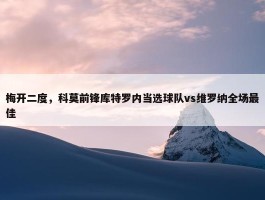 梅开二度，科莫前锋库特罗内当选球队vs维罗纳全场最佳