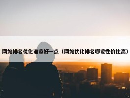 网站排名优化谁家好一点（网站优化排名哪家性价比高）