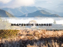 酵母成产企业排行榜（国内酵母企业）