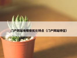 门户网站有哪些优化特点（门户网站特征）