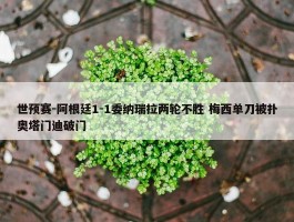 世预赛-阿根廷1-1委纳瑞拉两轮不胜 梅西单刀被扑奥塔门迪破门