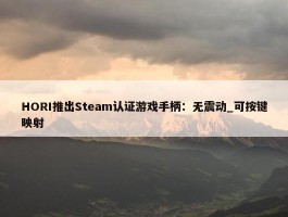 HORI推出Steam认证游戏手柄：无震动_可按键映射