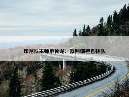 印尼队主帅申台龙：裁判偏袒巴林队