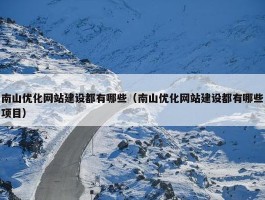 南山优化网站建设都有哪些（南山优化网站建设都有哪些项目）