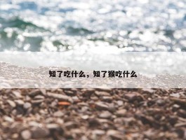 知了吃什么，知了猴吃什么