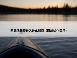 网站优化费计入什么科目（网站优化费用）