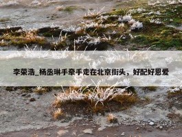 李荣浩_杨丞琳手牵手走在北京街头，好配好恩爱