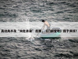 真功夫不及“向佐鼻梁”出圈，《门前宝地》毁于演技？