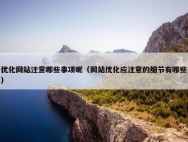 优化网站注意哪些事项呢（网站优化应注意的细节有哪些）