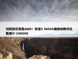 玩网游还得是AMD！锐龙5 9600X魔兽帧数对比酷睿i5-14600K