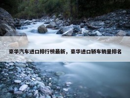 豪华汽车进口排行榜最新，豪华进口轿车销量排名