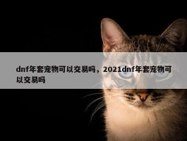 dnf年套宠物可以交易吗，2021dnf年套宠物可以交易吗