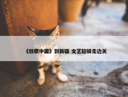 《放歌中国》到新疆 文艺轻骑走边关