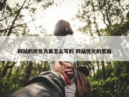 网站的优化方案怎么写的 网站优化的思路