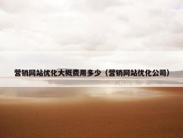 营销网站优化大概费用多少（营销网站优化公司）