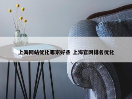 上海网站优化哪家好些 上海官网排名优化