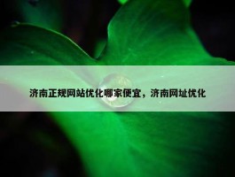 济南正规网站优化哪家便宜，济南网址优化