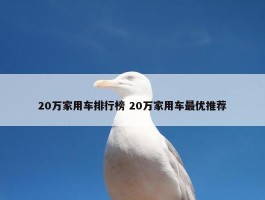 20万家用车排行榜 20万家用车最优推荐