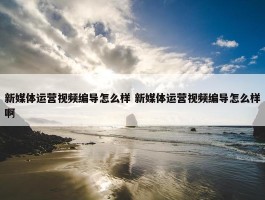 新媒体运营视频编导怎么样 新媒体运营视频编导怎么样啊