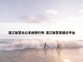 湛江智慧办公系统排行榜 湛江智慧党建云平台