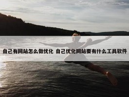 自己有网站怎么做优化 自己优化网站要有什么工具软件