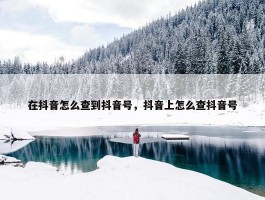 在抖音怎么查到抖音号，抖音上怎么查抖音号