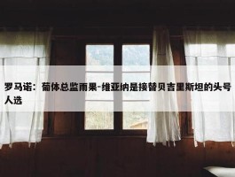 罗马诺：葡体总监雨果-维亚纳是接替贝吉里斯坦的头号人选