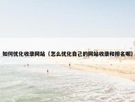 如何优化收录网站（怎么优化自己的网站收录和排名呢）