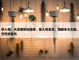 非人哉：大圣被粉丝围堵，躲入观音家，想顺走大光圈，烈烈却受伤