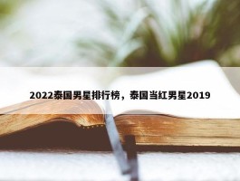 2022泰国男星排行榜，泰国当红男星2019