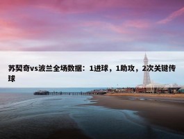 苏契奇vs波兰全场数据：1进球，1助攻，2次关键传球