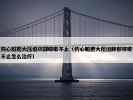 狗心脏肥大压迫肺部咳嗽不止（狗心脏肥大压迫肺部咳嗽不止怎么治疗）