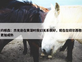 约根森：杰克逊在黄潜时我们关系很好，现在在切尔西他更加成熟